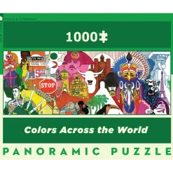 Puzzle 1000 pièces panoramique : Couleurs à travers le monde - New York Puzzle Company
