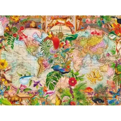 Puzzle 1000 pièces Premium Plus : Carte du monde antique - Trefl