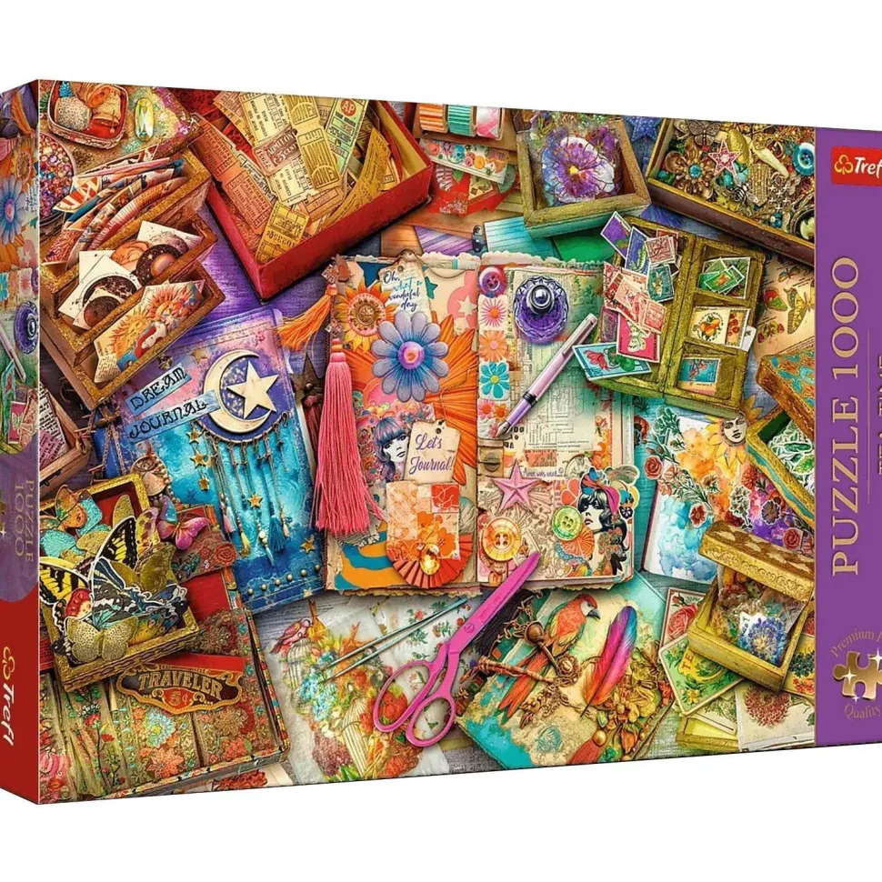 Puzzle 1000 pièces Premium Plus : Le bureau du journaliste - Trefl