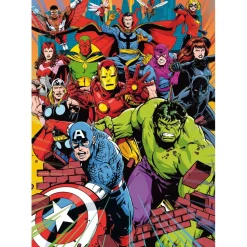 Puzzle 1000 pièces Premium Plus : Marvel Heroes / Marvel Heroes - Trefl