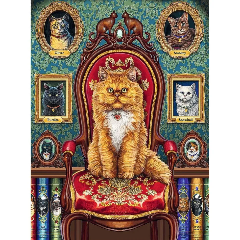 Puzzle 1000 pièces Premium Plus : Fou des chats - Magical Collection - Trefl