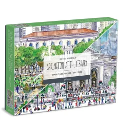 Puzzle 500 pièces :Printemps à la bibliothèque, Michael Storrings - Galison