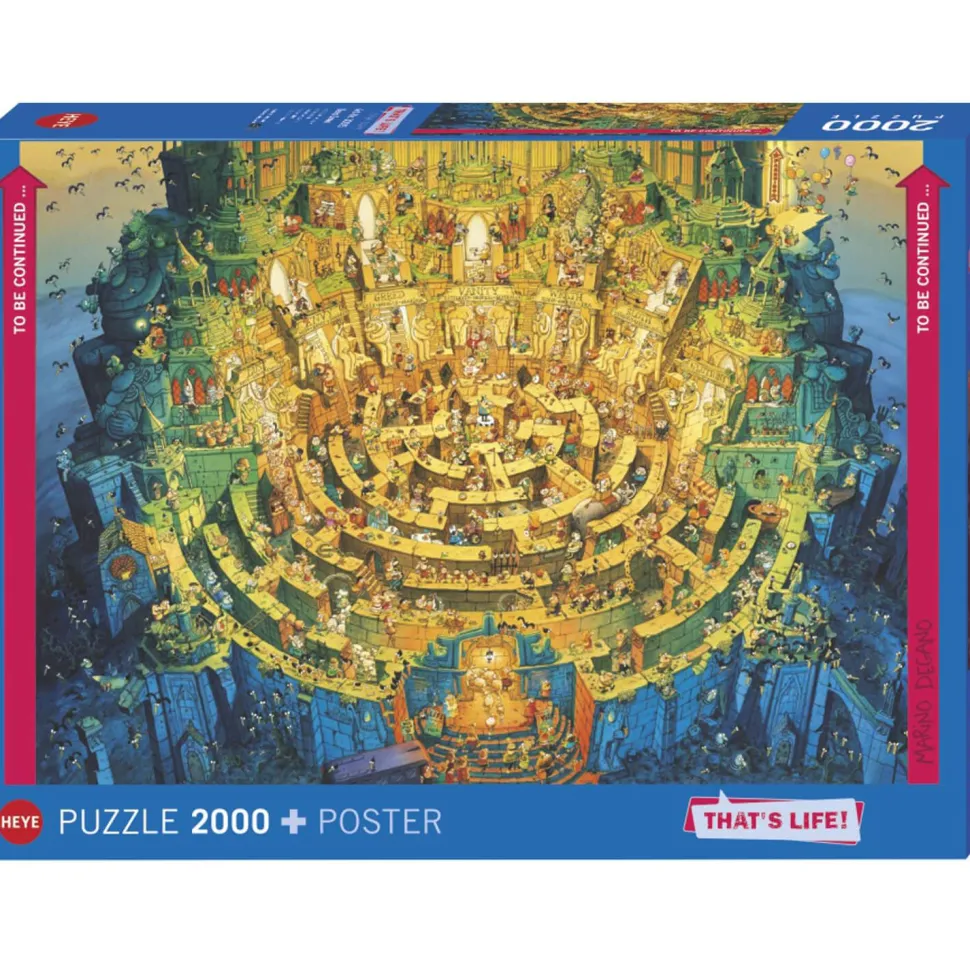Puzzle 2000 pièces :That's life : au fond - Heye
