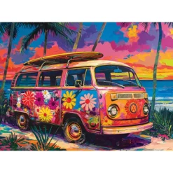 Puzzle 500 pièces XL : VW Bayside par Shawna Stewart - Eurographics