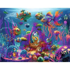Puzzle 150 pièces XXL : Aliens sous l’eau - Ravensburger