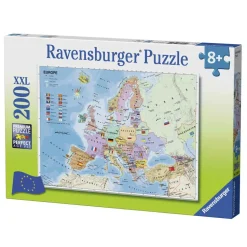 Puzzle 200 pièces XXL : Carte d'Europe - Ravensburger