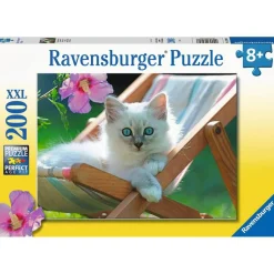 Puzzle 200 pièces XXL : Chaton blanc - Ravensburger