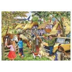 Puzzle 500 pièces XXL : Chevaux et chiens - The House Of Puzzle