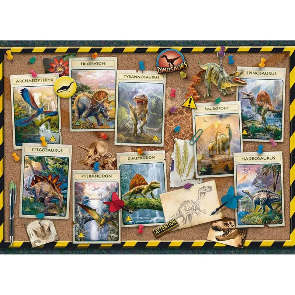 Puzzle 100 pièces XXL : Collection de dinosaures - Ravensburger