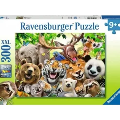 Puzzle 300 pièces XXL  Selfie des animaux sauvages - Ravensburger