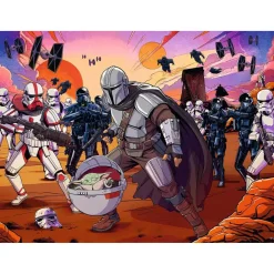 Puzzle 200 pièces XXL : Star Wars The Mandalorian : La confrontation - Ravensburger
