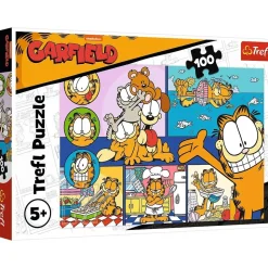 Puzzle 100 pieces : Garfield le paresseux - Trefl