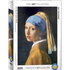 Puzzle 1000 pieces : La jeune fille à la perle, Vermeer - Eurographics