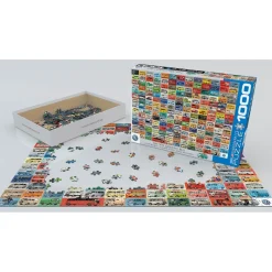 Puzzle 1000 pieces : L'autobus VW Groovy - Eurographics