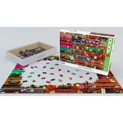 Puzzle 1000 pieces : Valises de voyage - Eurographics
