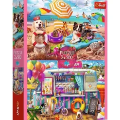 Puzzle 2 x 500 pièces : L'été - Trefl