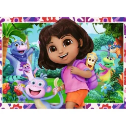 Puzzle 2 x 24 pièces : L'univers de Dora l'exploratrice ! - Ravensburger