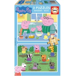 Puzzle 2 x 25 pièces : Peppa Pig - Educa