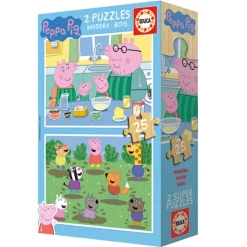 Puzzle 2 x 25 pièces : Peppa Pig - Educa