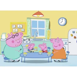 Puzzle 2 x 12 pièces : Peppa Pig : A la maison - Ravensburger