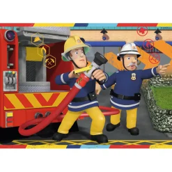 Puzzle 2 x 12 pièces : Sam le pompier : Sam en intervention - Ravensburger