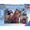 Puzzle 3 x 49 pièces : Spiderman en actionr - Ravensburger