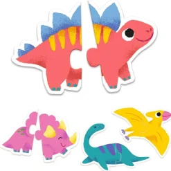 Puzzle 10 x 2 Pièces Duo : Dinos - Djeco