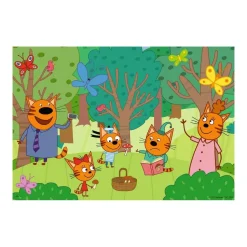 Puzzle 2 x 24 pièces kid-e-cat : journée nature en famille - Ravensburger