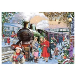 Puzzle 500 XL pièces : À la maison pour Noël - The House Of Puzzle