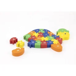 Puzzle Alphabet & Chiffres TORTUE FSC - Sapin Malin