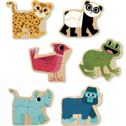 Puzzle Animaux Magnétiques : Mixanimo - Djeco