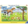 Puzzle cadre 15 pièces : Affectueux animaux - Ravensburger