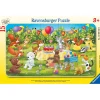 Puzzle Cadre 15 pièces : La fête d'anniversaire des animaux - Ravensburger