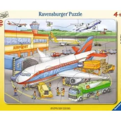 Puzzle cadre 40 pièces : L’aéroport - Ravensburger