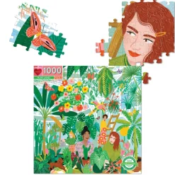 Puzzle carré 1000 pièces : Dames des plantes - Eeboo