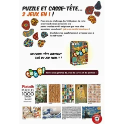 Puzzle casse-tête 1000 pièces : Twin It - Piatnik