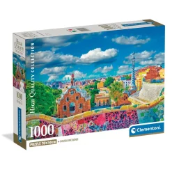 Puzzle Compact 1000 pièces : Barcelone, Parc Güel - Clementoni