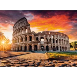 Puzzle Compact 1000 pièces : Coucher de soleil romain - Clementoni