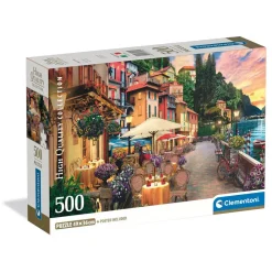 Puzzle Compact 500 pièces : Lac de Côme - Clementoni