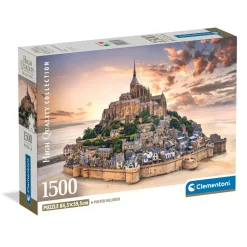 Puzzle Compact 1500 pièces : Le Mont Saint : Michel - Clementoni