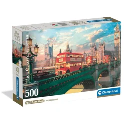 Puzzle Compact 500 pièces : Le Pont de Westminster - Clementoni