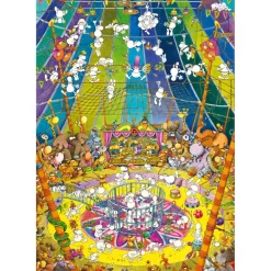 Puzzle Compact 1000 pièces : Mordillo, Le Spectacle - Clementoni