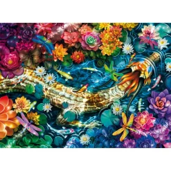 Puzzle Compact 1000 pièces : Rivière Koi - Clementoni