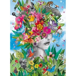 Puzzle Compact 500 pièces : Tête dans la Jungle - Clementoni