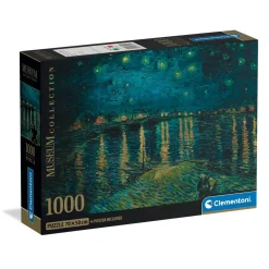 Puzzle Compact 1000 pièces : Van Gogh : La nuit étoilée - Clementoni