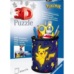 Puzzle 3D - 54 pièces : Pot à crayons : pokémon - Ravensburger