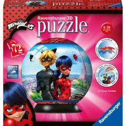 Puzzle 3D 72 Pièces : Puzzle Ball - Miraculous - Ravensburger