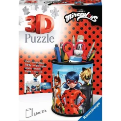 Puzzle 3D 54 pièces Pot à crayons : Miraculous - Ravensburger