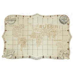 Puzzle 3D : World Map Expedition Series Wo - Wooden City