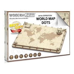 Puzzle 3D : World Map série Expedition - Wooden City